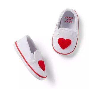 Janie and Jack 100045197 Baby Heart Slip-On Sneaker 3-6 months NWT